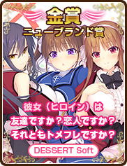 ニューブランド賞｜彼女（ヒロイン）は友達ですか？恋人ですか？それともトメフレですか？｜DESSERT Soft